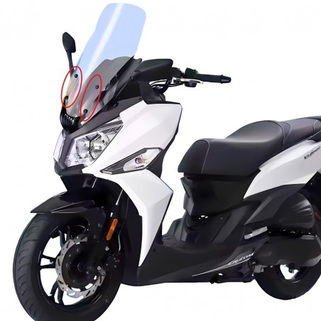 KIT ATTACCHI PARABREZZA KAPPA MOTO A7050A PER SYM HD2 125-200 (2011-2014)